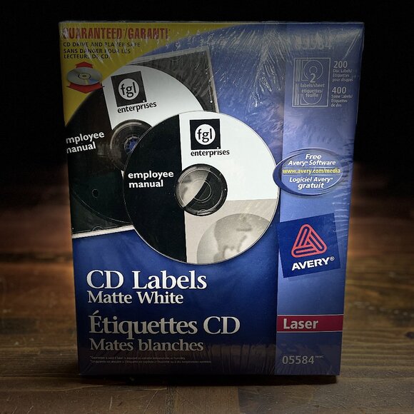 200 CD Labels (Sealed) - Picture 1 of 3